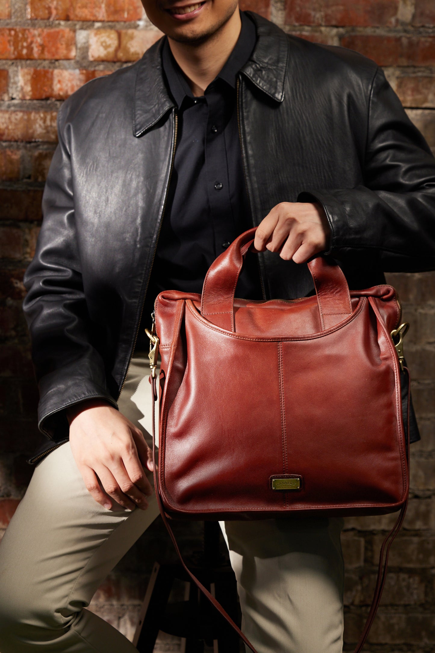 Rafael Reddish Brown Hi-Shine