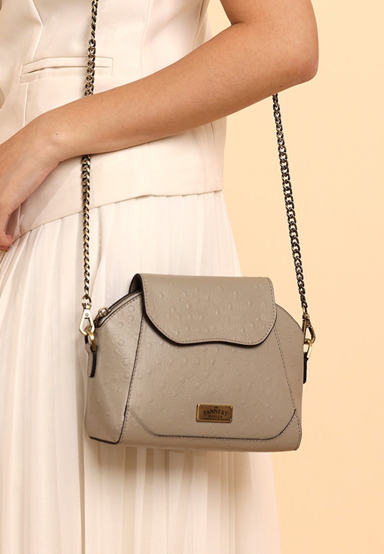 Catriona, Gray Ostrich – The Tannery Manila - Main Image