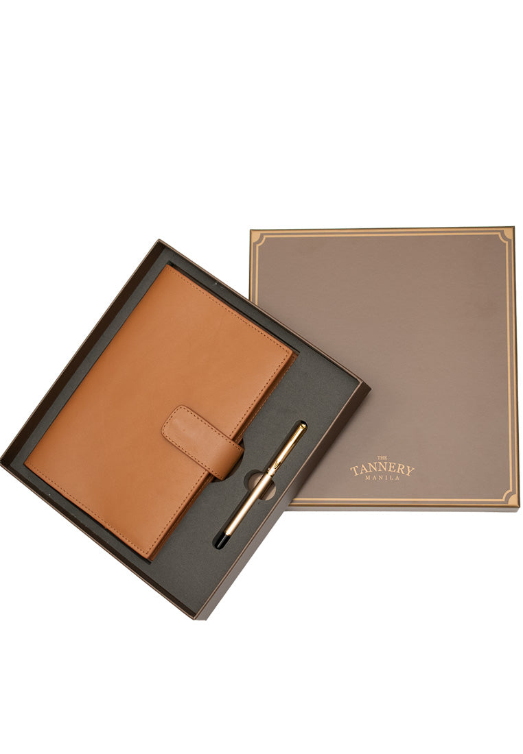 The Liam Notebook Gift Set, Sienna Tan