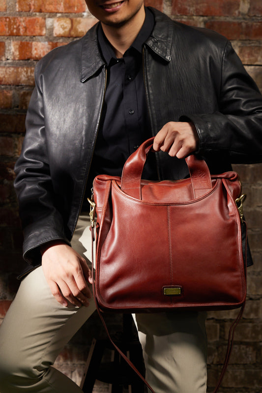 Rafael Reddish Brown Hi-Shine