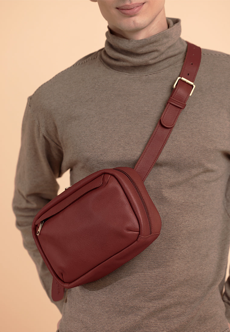 Connor, Reddish Brown Hi-Shine