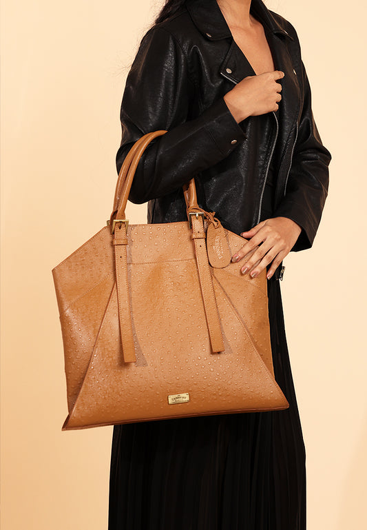 Dahlia, Tan Ostrich