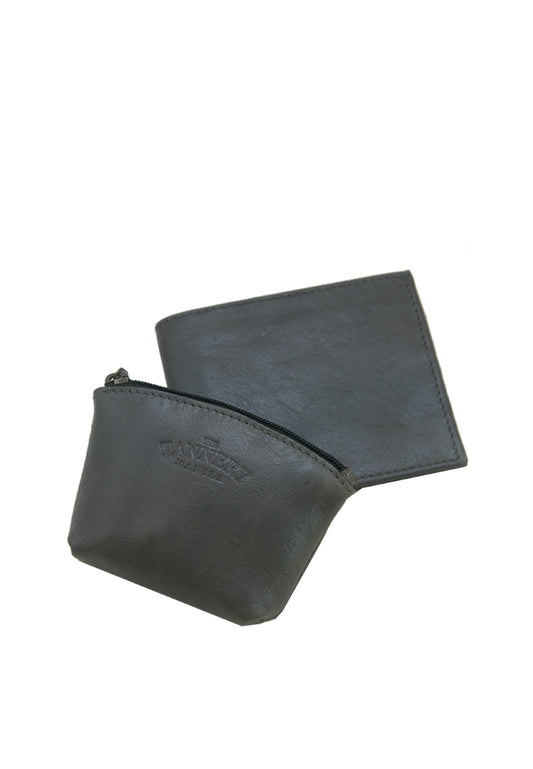 Roderica & Tishawn Gift Set, Gray Nappa